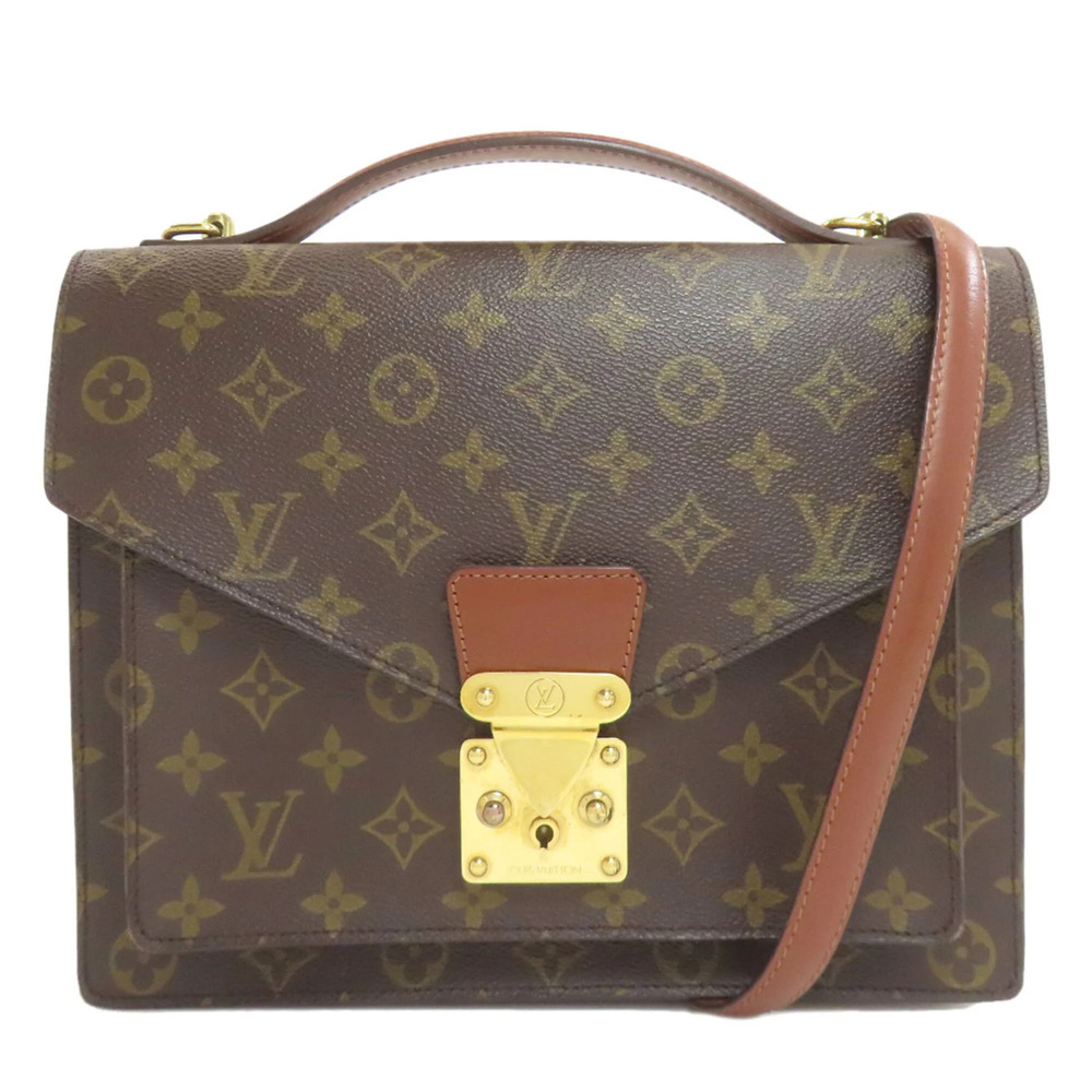 LOUIS VUITTON Authentic Brown Monogram Canvas Bag - Picture 1 of 16
